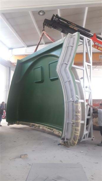 rüzgar tirübünü arka kapak kalıbı